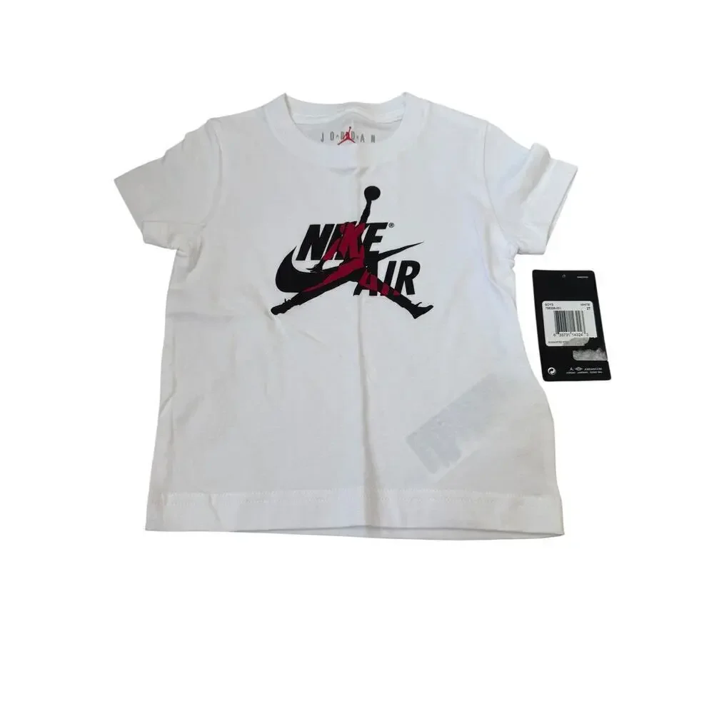 Nike Jordan Baby White Air Mashup Active Tees Size 2T